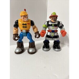 Mattel Rescue Heroes (Retired) - Billy Blazes Firefighter & Jack Hammer.2002.